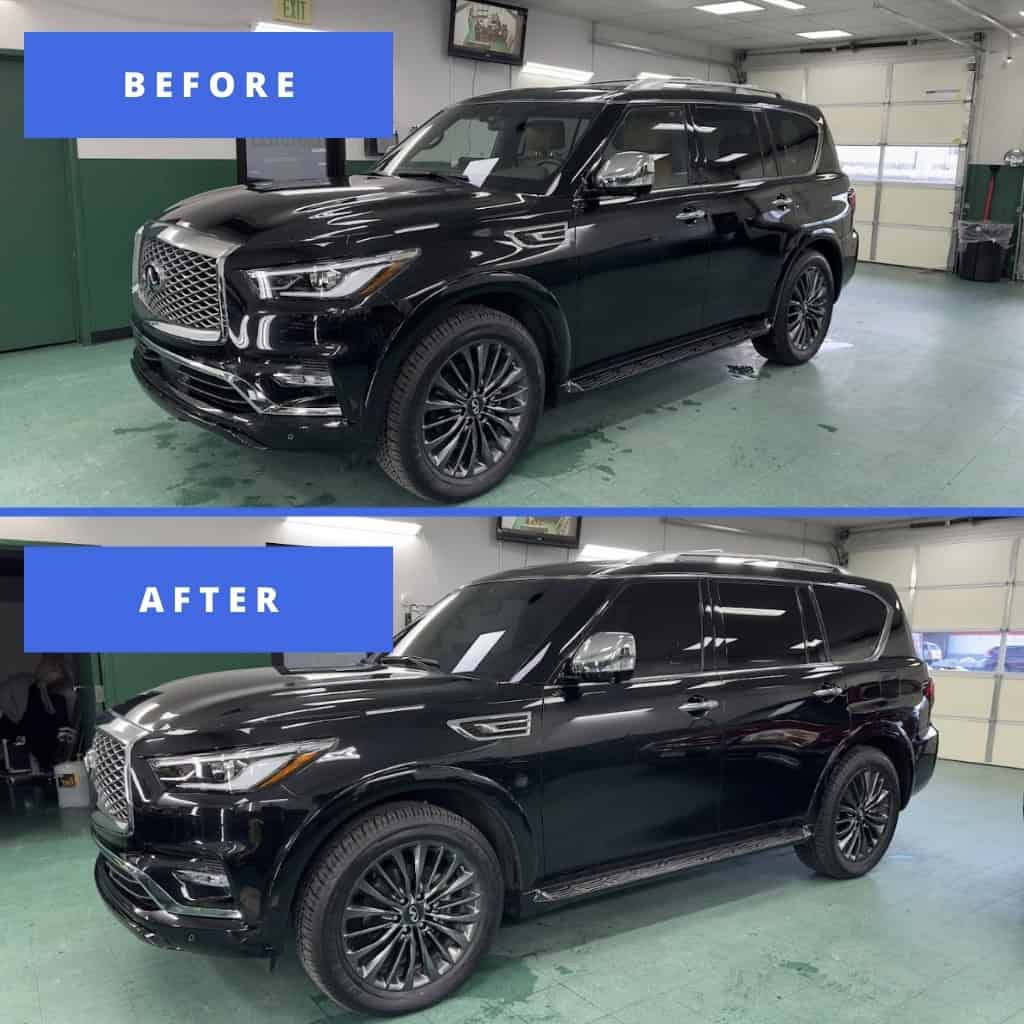 before - after tinting